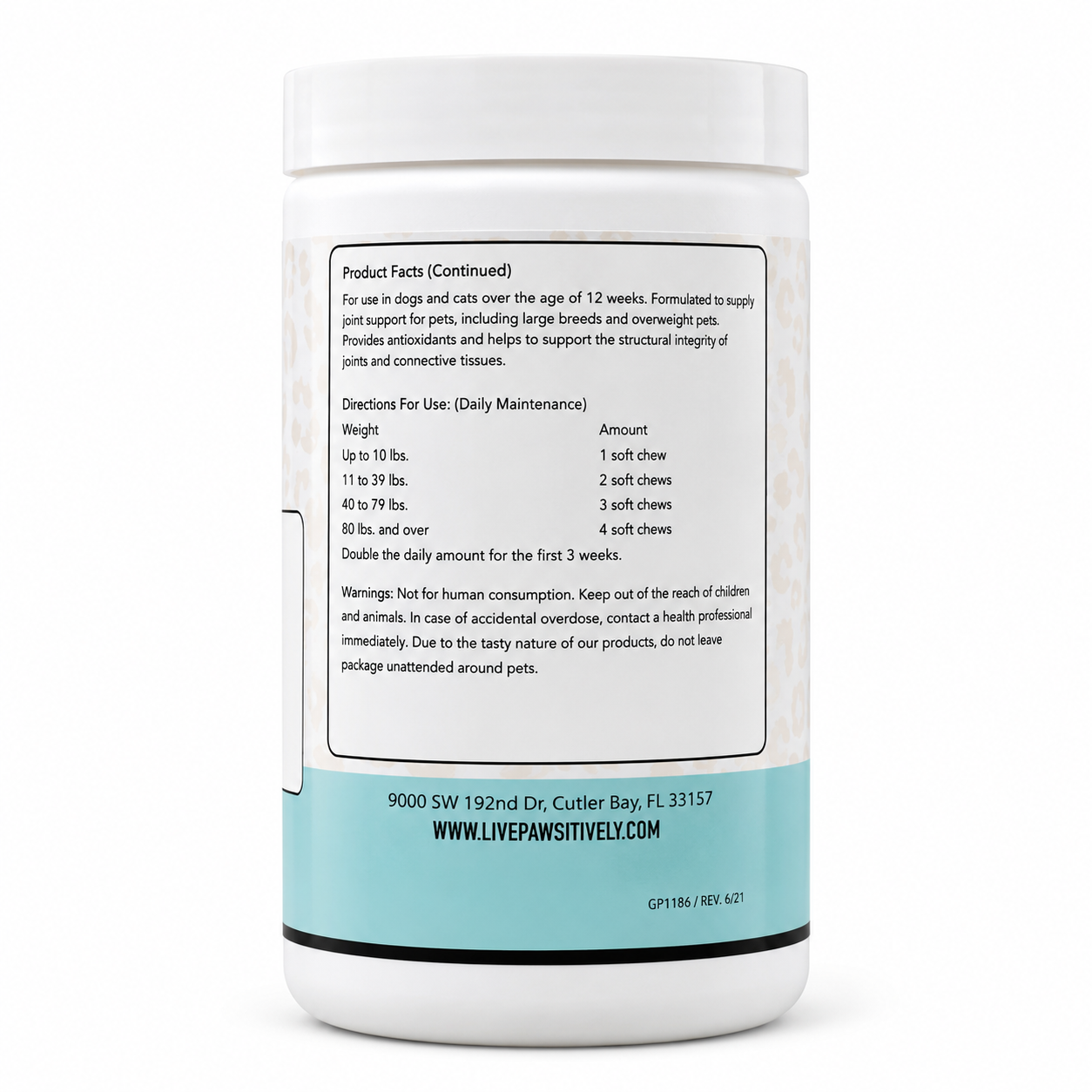 Healthy Dog Hip & Joint Support Daily Soft Chew